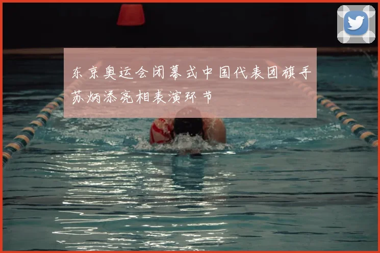 东京奥运会闭幕式中国代表团旗手苏炳添亮相表演环节